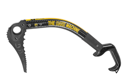 ice climbers favorite ice axe - the dark machine - grivel