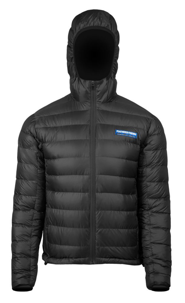 Feathered Friends - Eos men's 900 fill down jacket - black color - front view - outdooreer