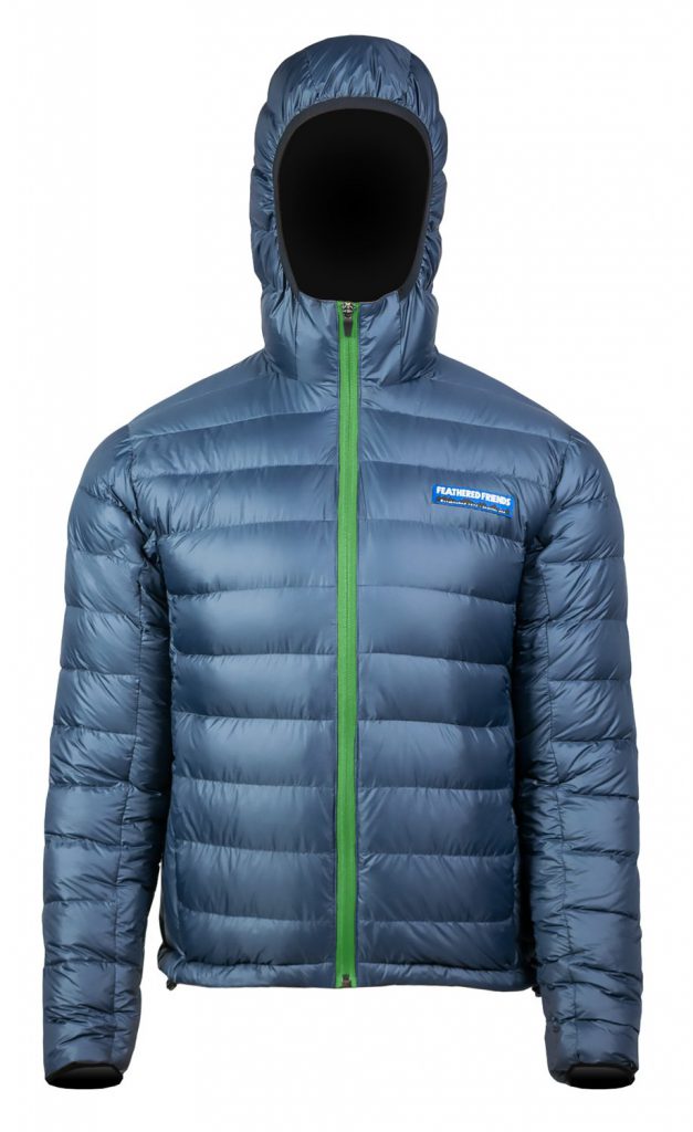 Feathered Friends - Eos men's 900 fill down jacket - blue color - front view - outdooreer