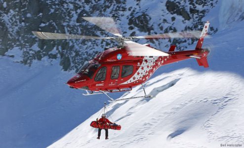 helicopter rescue in alps