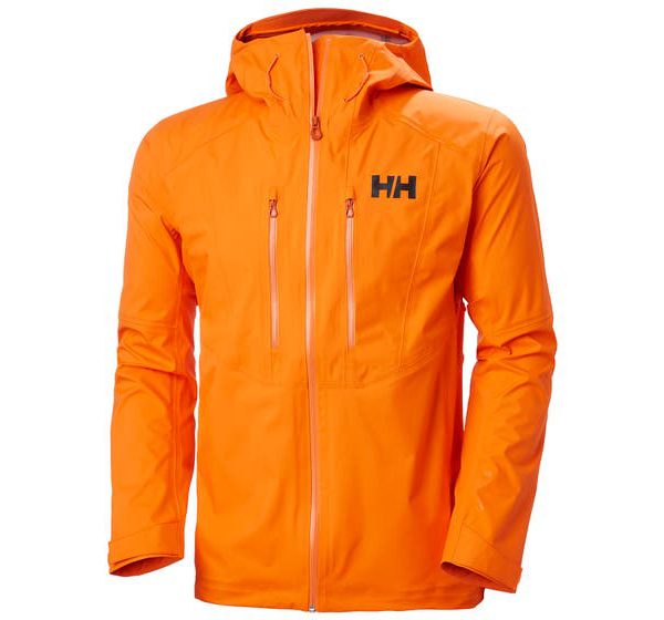 helly hansen - VERGLAS 3L SHELL JACKET - front orange