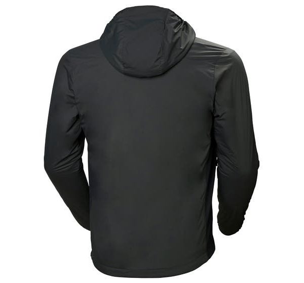 ODIN STRETCH HOODED LIGHT INSULATOR - charcoal- back