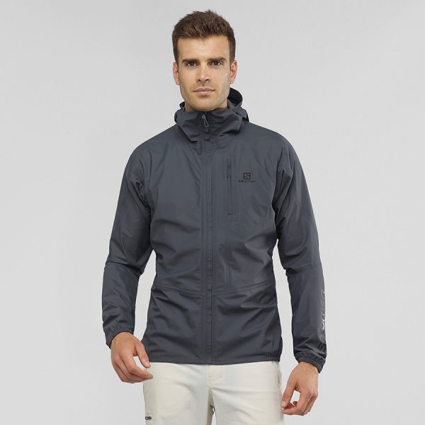 OUTSPEED 360 3L JKT - grey ebony - front - wearing