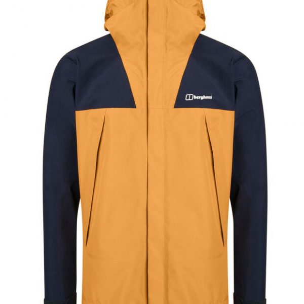 berghaus ATHUNDER waterproof jacket for mountain - yellow - front